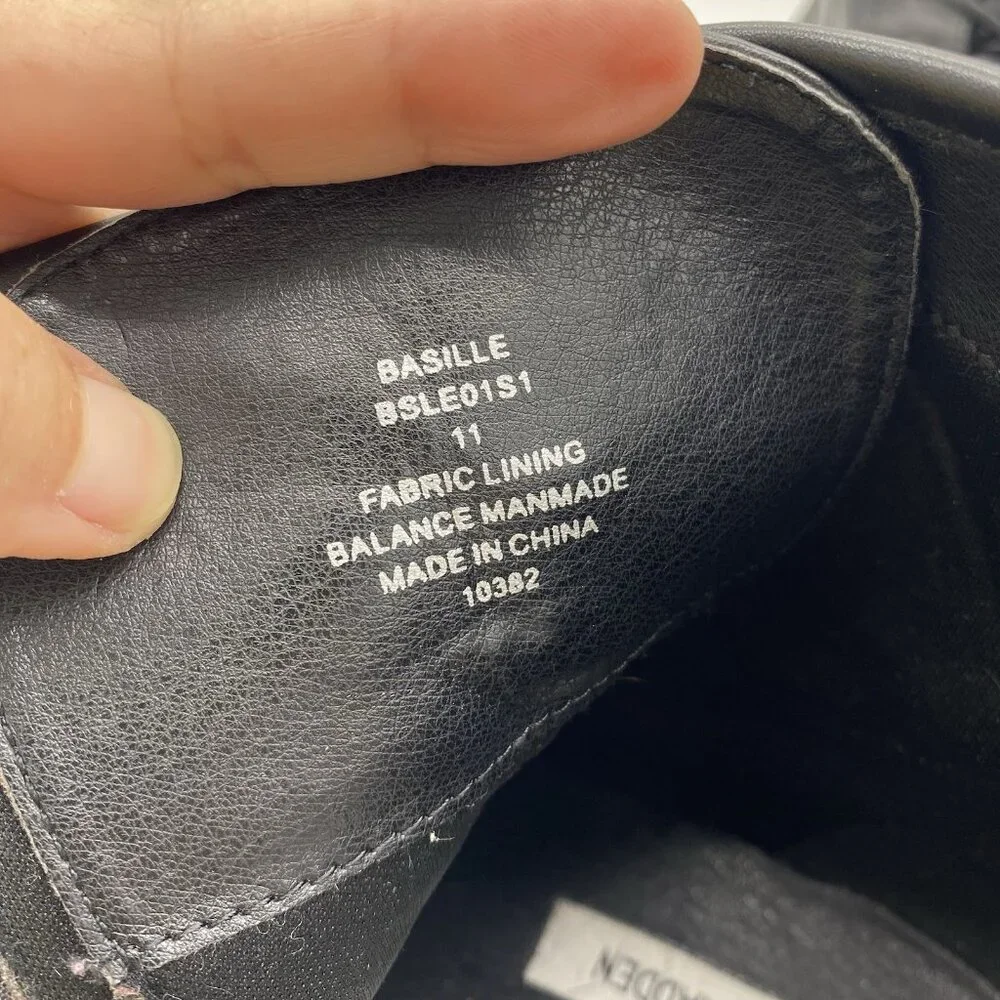 Steve Madden Basille Lace Up Platform Lug Sole Boot Women 11 Combat 90s Grunge - Picture 13 of 16